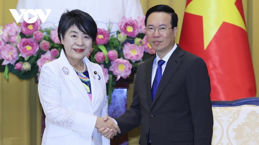 State President Vo Van Thuong receives new Japanese diplomatic chief